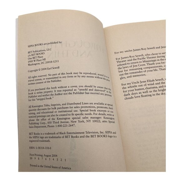 Through Thick And Thin By Earl Sewell 2004 Paperback Novel - Picture 3 of 8